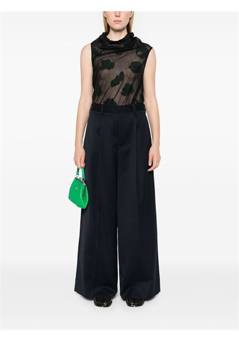 Pantaloni a gamba ampia in blu Simone Rocha - donna SIMONE ROCHA | 41180458NVY